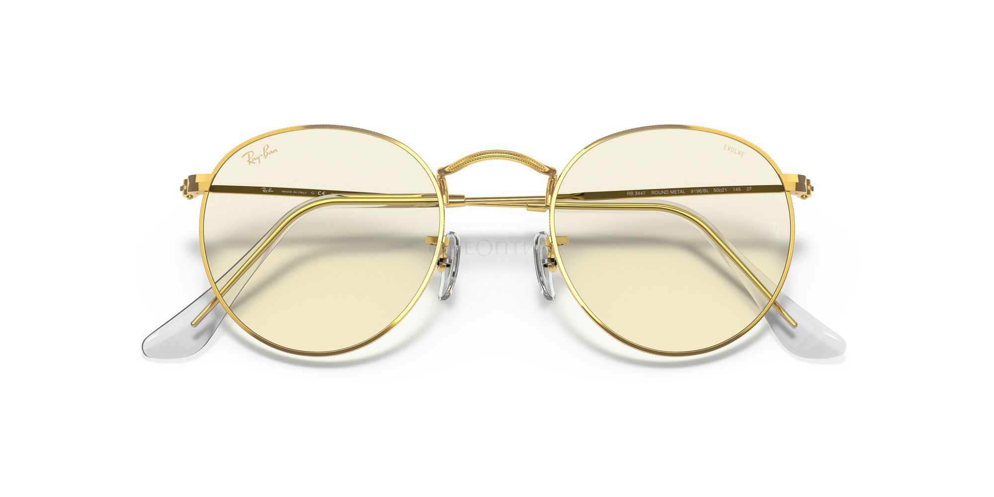 Солнцезащитные очки Ray-Ban Round Metal 0RB3447 9196BL 50